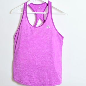 ADIDAS* TANK TOP* CROSS BACK* PURPLE* MAGENTA TRIM